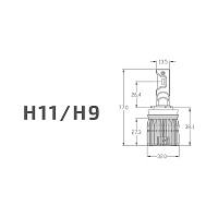 Светодиодная лампа MTF Light Dynamic Vision LED H11 5500K (к-т, 2шт) — фото 3