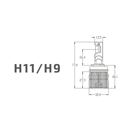 Светодиодная лампа MTF Light Dynamic Vision LED H11 5500K (к-т, 2шт) по выгодной цене