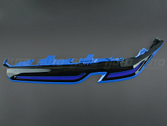 Верхняя маска (ресница) BMW 5 G30 (2020-2023) Laser LED Shadow Line LOGO (левая)