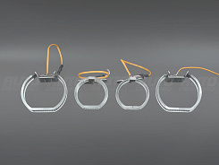 LED Ангельские глазки (кольца) BMW X5 E70 F-Style (2006-2010) дорестайлинг (комплект)