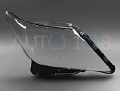 Стекло фары LEXUS LX 570 URJ200 (2012-2015) рестайлинг ЧЕРНЫЙ кант (правое)