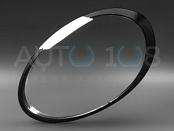 Стекло фары PORSCHE 911 (991) (2011-2019) черный кант (левое)