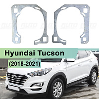 Переходная рамка Hyundai Tucson (2018-2021) ГАЛОГЕН Европа -  Hella 3 / 3R (к-т 2шт) 275 — фото 1