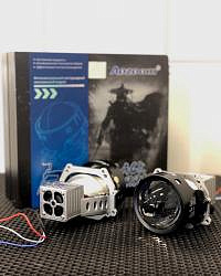 Светодиодные линзы AOZOOM BLACK WARRIOR NEW 2023 (крепление Hella 3) (к-т 2шт)