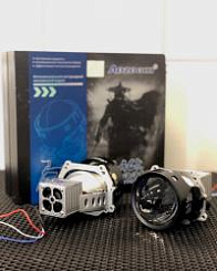 Светодиодные линзы AOZOOM BLACK WARRIOR NEW 2023 (крепление Hella 3) (к-т 2шт)