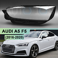 Стекло фары AUDI A5 F5 (2016-2020) дорестайлинг (левое) — фото 1