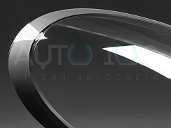 Стекло фары PORSCHE 911 (991) (2011-2019) серый кант (правое)