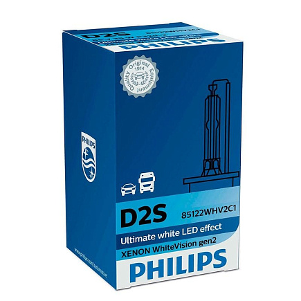 Ксеноновая лампа D2S Philips WhiteVision 5000K (85122WHV2C1) по выгодной цене