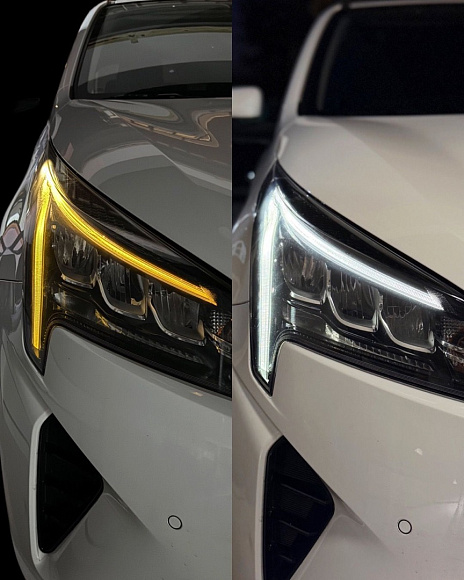 Световоды для фары KIA RIO 4 (2020-2025) рестайлинг (не для рефлектор галоген) (левой)