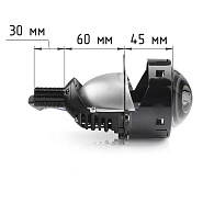 Светодиодная линза (модуль) AOZOOM A5+ BI-LED 3.0" 5500K (крепление под гайку / Hella 3) (к-т 2шт)