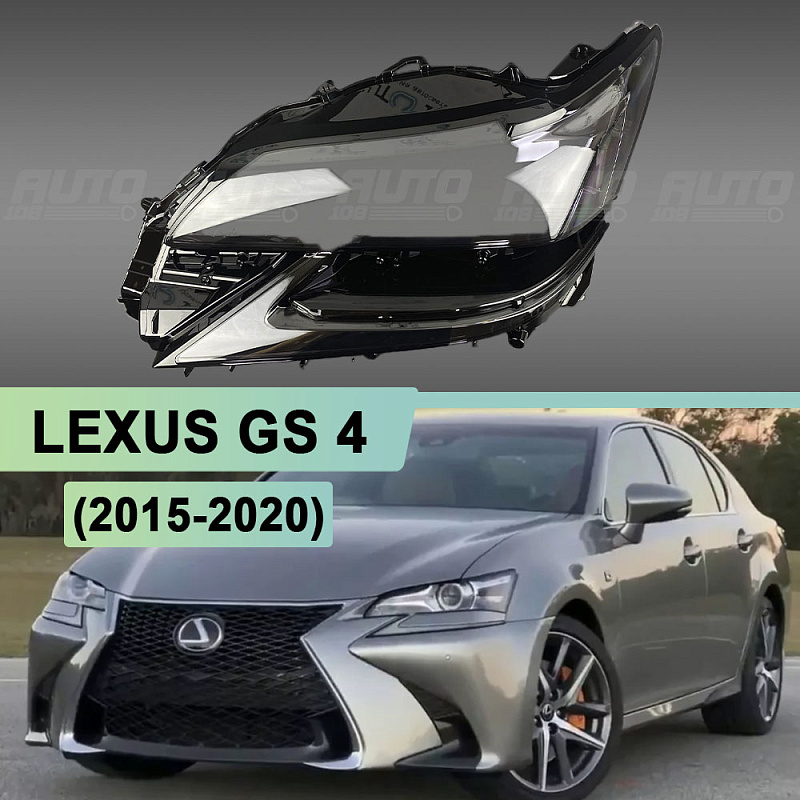 Стекло фары LEXUS GS 4 (2015-2020) рестайлинг (левое)