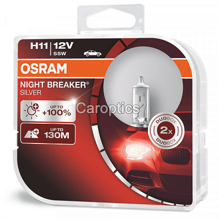 Галогенная лампа OSRAM H1 Night Breaker Laser +150% (DuoBox, 2 шт) по выгодной цене