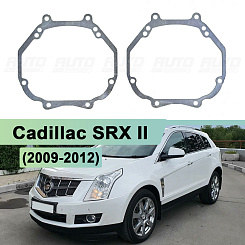 Переходная рамка Cadillac SRX II (2009-2012) ГАЛОГЕН - Hella 3 / 3R (к-т, 2шт)