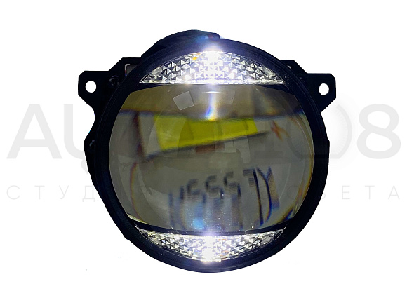 Светодиодные линзы Rayzer Base Plus (ДХО + поворот) 3.0 5500K Bi-Led (2 шт) по выгодной цене