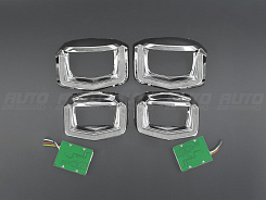 Маска для линз VOLKSWAGEN TIGUAN 2 (2016-2021) LED ДХО+Поворот