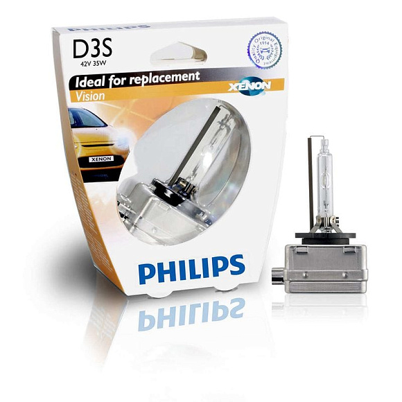 Ксеноновая лампа D3S Philips Vision 4400K (42403VIS1) по выгодной цене