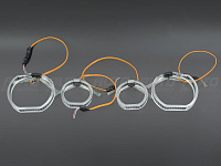 LED Ангельские глазки (кольца) BMW X6 E71 / X5M E70 F-Style (2007-2012) (комплект) — фото 2