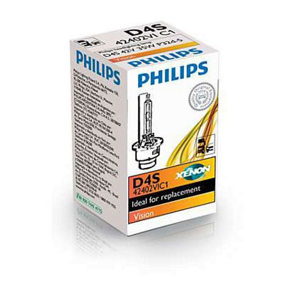 Ксеноновая лампа D4S Philips Vision 4400K (42402VIC1) по выгодной цене