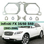 Переходная рамка Infiniti FX 35/50 S50 (2003-2008) - Hella 3 / 3R (к-т, 2шт) 055 по выгодной цене
