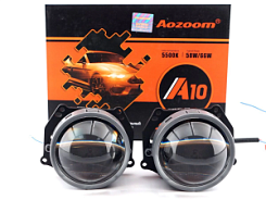 Светодиодная линза (модуль) AOZOOM A10 Unicorn 3.0 5500K (крепление Hella 3) (к-т 2шт)