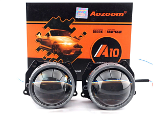 Светодиодные линзы Aozoom A10 Unicorn 3.0 5500K (крепление Hella 3) (к-т 2шт)