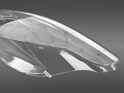 Стекло фары BMW 5 E60 / E61 (2003-2010) с LED ресничкой (левое)