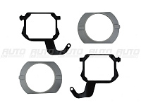 Переходная рамка BMW X5 F15 (2013-2018) LED рефлектор ADAPTIVE (+маски) - Hella 3 / 3R (к-т 2шт) — фото 2