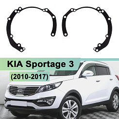 Переходная рамка KIA Sportage 3 (2010-2017) галоген - Hella 3 / 3R (к-т 2шт) 122