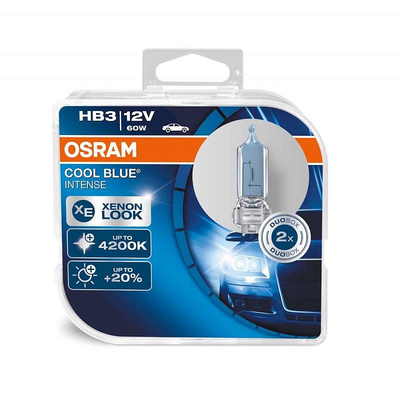 Галогенная лампа OSRAM HB3 Cool Blue Intense 4200K (DuoBox 2шт) 9005CBI-HCB
