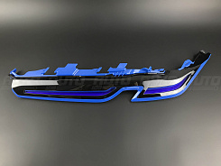 Верхняя маска (ресница) BMW 5 G30 (2020-2023) Laser LED Shadow Line (левая)