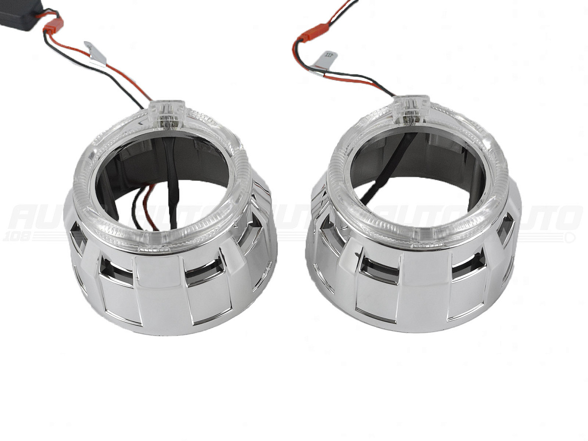 Маска для линз 2.5 дюйма - №135 с А/Г LED 2 шт.