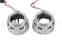 Маска для линз 2.5 дюйма - №135 с А/Г LED 2 шт. — фото 1