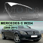 Стекло фары MERCEDES C-class W204 (2006-2011) дорестайлинг (правое) по выгодной цене