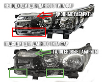 Стекло фары TOYOTA COROLLA 160, 180 (2012-2016) USA дорестайлинг (левое) — фото 5
