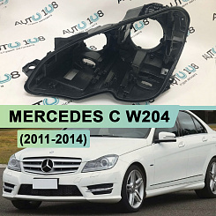 Корпус фары MERCEDES C klasse W204 (2011-2014) рестайлинг (левый)