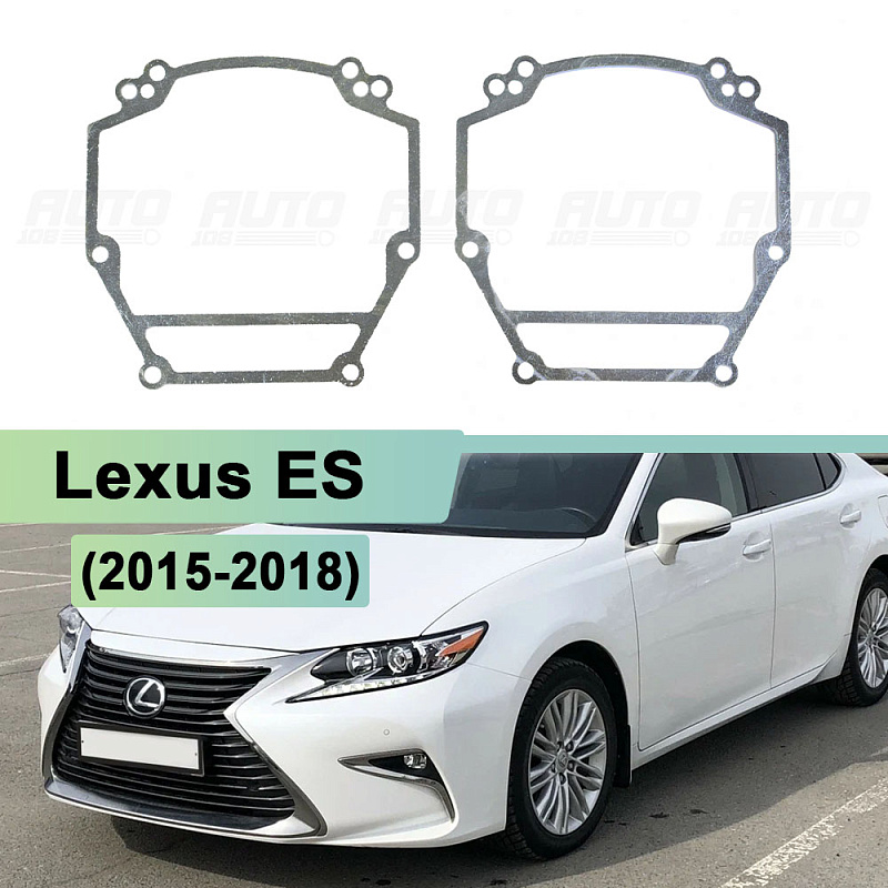 Переходная рамка Lexus ES (2015-2018) без AFS, автокорректор - Hella 3 / 3R (к-т 2шт)
