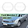 Переходная рамка Ford Mondeo 3 (2002-2007) - Модуль Hella 3 / 3R (комплект, 2шт) 514 по выгодной цене