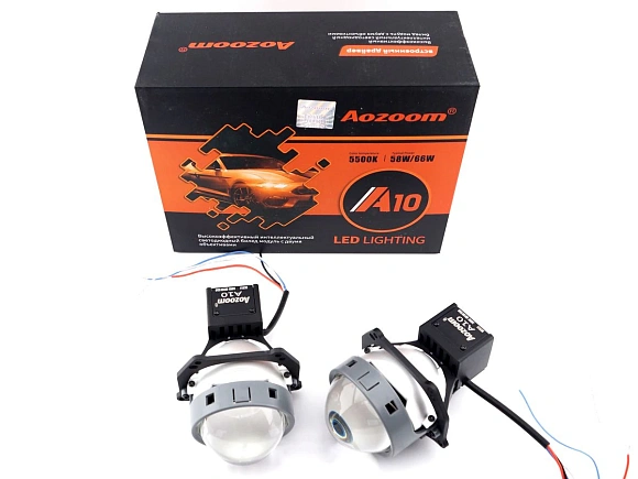Светодиодные линзы Aozoom A10 Unicorn 3.0 5500K (крепление Hella 3) (к-т 2шт) по выгодной цене