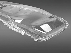 Стекло фары MITSUBISHI OUTLANDER 2 XL (2009-2013) рестайлинг (левое)