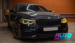 Плата подсветки ДХО BMW 5 G30 63117214939 (2016-2020) Yellow Lemon FULL LED AFS (2 шт)