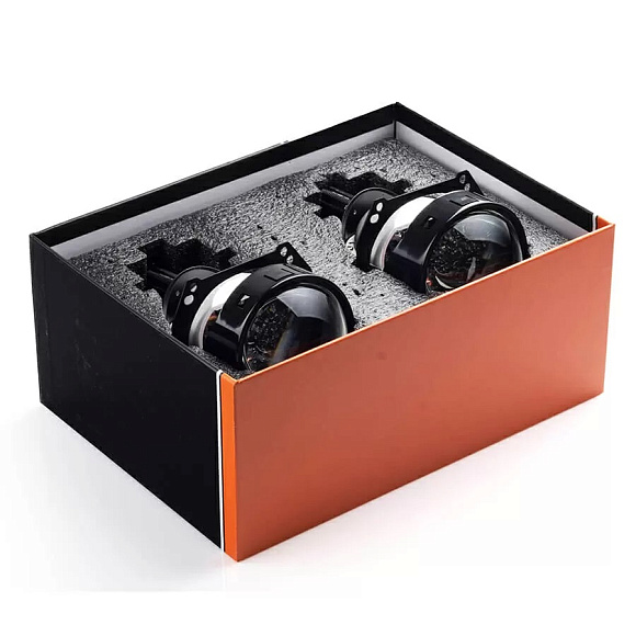 Светодиодные линзы AOZOOM A5+ BI-LED 3.0" 5500K (крепление под гайку / Hella 3) (к-т 2шт) по выгодной цене