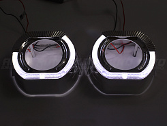 Маска для линз 2.5 дюйма - №148 с А/Г LED 2 шт.