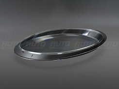 Стекло фары Porsche 911 (997) (2004-2012) черный кант (правое)