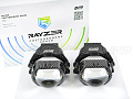 Светодиодные линзы Rayzer Cubix (прямоугольная линза) 3.0 5500K Bi-Led (комплект 2 шт) по выгодной цене