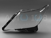 Стекло фары LEXUS LX 570 URJ200 (2012-2015) рестайлинг ЧЕРНЫЙ кант (левое)