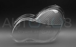Стекло фары MERCEDES C-class W203 (2000-2004) дорестайлинг галоген (левое)