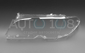 Стекло фары BMW 3r E46 Coupe / Cabrio (2001-2007) рестайлинг (левое)