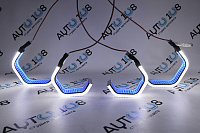 LED Ангельские глазки (кольца) BMW X5 E70 G-Style 2-х цветные (2006-2013) (комплект) — фото 2