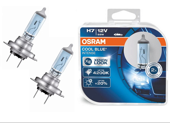 Галогенная лампа OSRAM H7 Cool Blue Intense 4200K (DuoBox 2шт) 64210CBI-HCB по выгодной цене