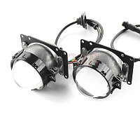 Светодиодные линзы GL-1 MINI BI-LED 2.8" (крепление под гайку / Hella 3) (к-т 2шт) — фото 1